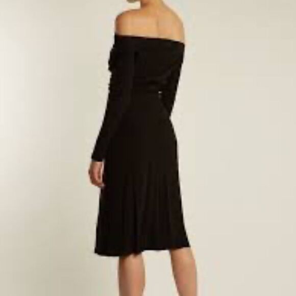 Altuzarra Imogene Ruched Off-the-shoulder Italian Midi Dress Size FR40 - Picture 8 of 16